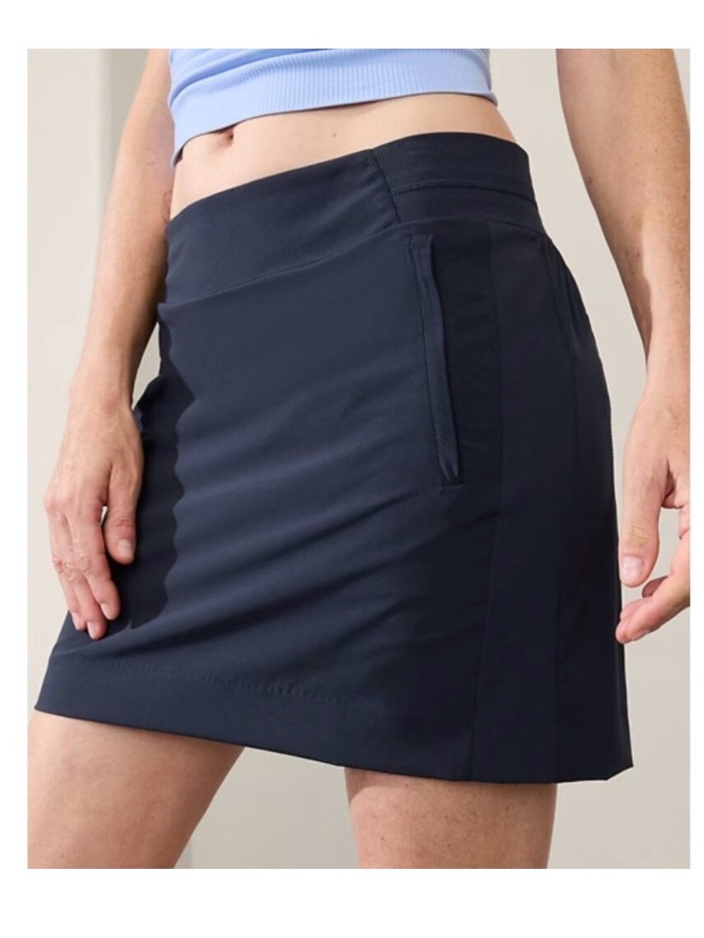 Athleta  Navy Brooklyn Skort 10T NWT